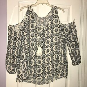 Cold shoulder blouse